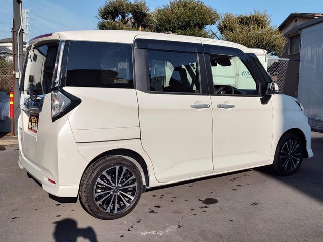 ルーミー カスタムG-T ユーザー買取車/ワンオーナー/純正9型SDナビ/パノラミックビューモニター/フルセグ/CD・DVD再生/BT接続/ETC2.0/両側パワスラ/セーフティセンス/衝突軽減ブレーキ/LED ヘッドライト(30枚目)