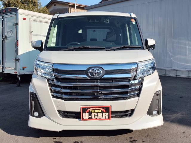 ルーミー カスタムG-T ユーザー買取車/ワンオーナー/純正9型SDナビ/パノラミックビューモニター/フルセグ/CD・DVD再生/BT接続/ETC2.0/両側パワスラ/セーフティセンス/衝突軽減ブレーキ/LED ヘッドライト(40枚目)