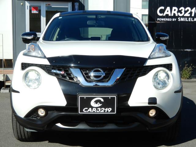 ジューク １５ＲＸ　パーソナライゼーション　バグガード　外トランクスポイラー　ルーフラッピング　フルセグナビ　Ｂカメラ　マフラーカッター　　ＥＴＣ（2枚目）
