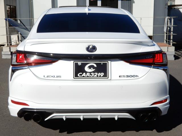 ES ES300h Fスポーツ TRDエアロ&マフラー サンルーフ 赤革 外21AW Dインナーミラー ナビTV Bカメラ Dレコ シートAC ETC2.0(3枚目)