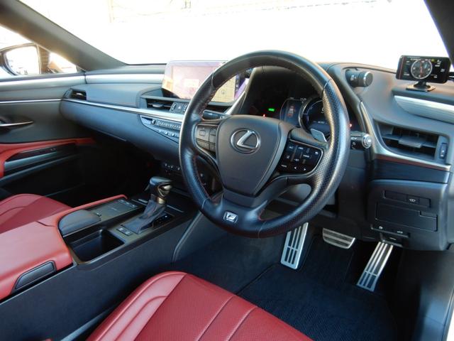 ES ES300h Fスポーツ TRDエアロ&マフラー サンルーフ 赤革 外21AW Dインナーミラー ナビTV Bカメラ Dレコ シートAC ETC2.0(9枚目)