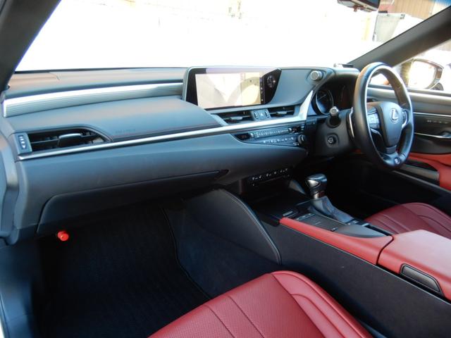 ES ES300h Fスポーツ TRDエアロ&マフラー サンルーフ 赤革 外21AW Dインナーミラー ナビTV Bカメラ Dレコ シートAC ETC2.0(10枚目)