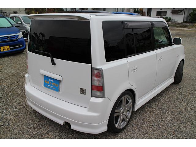 bB Z Xバージョン 後期型 フルエアロ ローダウン フルセグHDDナビTV キーレス ETC 17インチ DVD再生 ミュージックサーバー ドラレコ LEDヘッドライト LEDフォグ ベンチシート リアフィルム施工(6枚目)