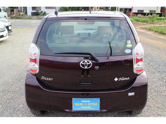 パッソ プラスハナ　ワンセグナビＴＶ　バックカメラ　保証書　キーレス　ＥＴＣ　ＤＶＤ再生　ブルートゥース接続可　禁煙車　社外アルミ　専用電格ミラー　ＡＢＳ　エアバック　ベンチシート（8枚目）