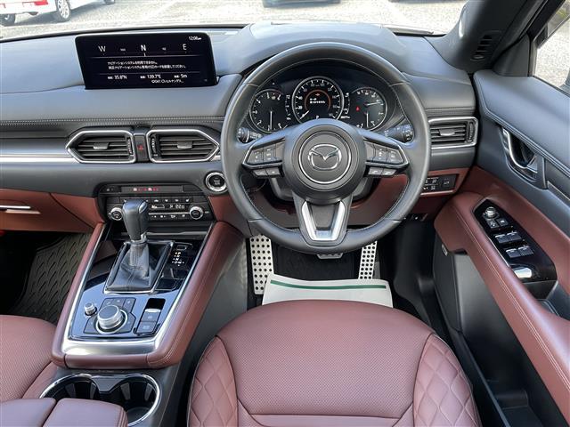 CX-8 XD エクスクルーシブモード サンルーフ 茶革シート BOSEサウンド 純正ナビTV 360度カメラ パワーバックドア LEDヘッドライト 前席&2列目パワーシート、シートヒーター&エアシート HUD BSM プッシュスタート(4枚目)