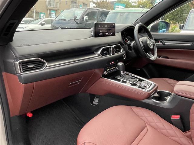 CX-8 XD エクスクルーシブモード サンルーフ 茶革シート BOSEサウンド 純正ナビTV 360度カメラ パワーバックドア LEDヘッドライト 前席&2列目パワーシート、シートヒーター&エアシート HUD BSM プッシュスタート(38枚目)