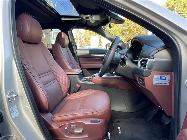 ＣＸ－８ ２５Ｔ　エクスクルーシブモード　１オーナー禁煙車　茶革シート　エアシート＆シートヒーター　ＢＯＳＥサウンド　純正ナビＴＶ　３６０度カメラ　前後ドラレコ　パワーバックドア　クリアランスソナー　純正１９インチＡＷ　ＬＥＤヘッドライト（6枚目）