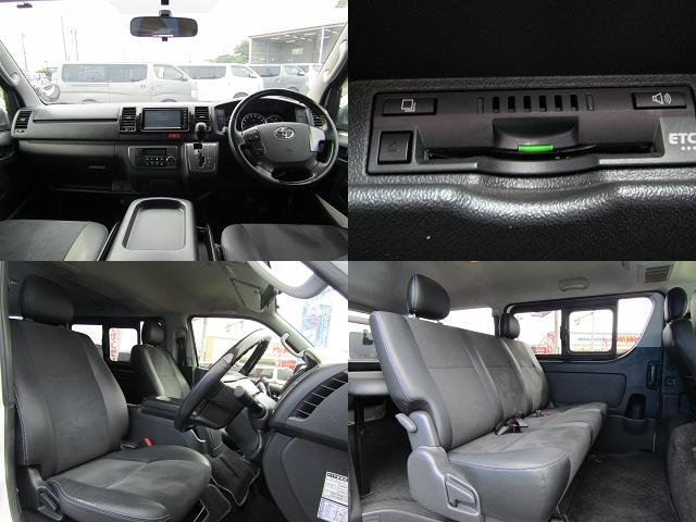 ハイエースバン スーパーＧＬ　ダークプライム　純正ナビゲーション　フルセグテレビ　バックカメラ　ＥＴＣ　ＬＥＤヘッドライト　スマートキー　ベッドキット　ハーフレザー　両側スライドドア（3枚目）