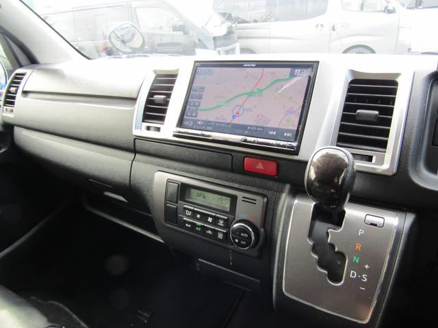 ハイエースバン スーパーGL ダークプライム 社外ナビゲーション フルセグテレビ バックカメラ ETC 社外アルミホイール ベッドキット 両側スライドドア 電動格納ミラー(34枚目)