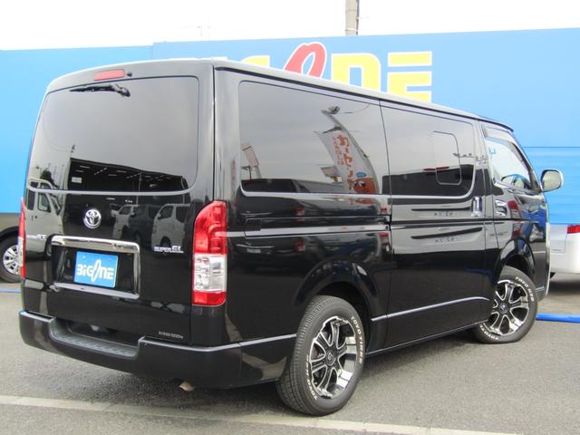 ハイエースバン スーパーGL ダークプライム 社外ナビゲーション フルセグテレビ バックカメラ ETC 社外アルミホイール ベッドキット 両側スライドドア 電動格納ミラー(39枚目)