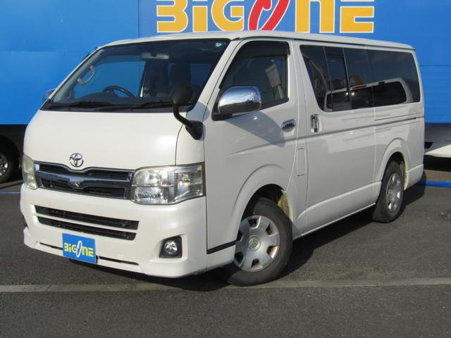 ハイエースバン ロングスーパーGL 純正ナビゲーション フルセグテレビ ブルートゥース バックカメラ ETC HIDヘッドライト 両側スライドドア 電動格納ミラー(9枚目)