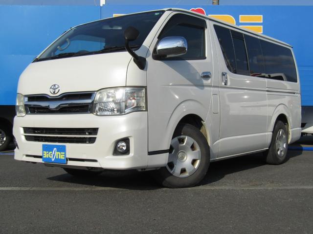 ハイエースバン ロングスーパーGL 純正ナビゲーション フルセグテレビ ブルートゥース バックカメラ ETC HIDヘッドライト 両側スライドドア 電動格納ミラー(11枚目)