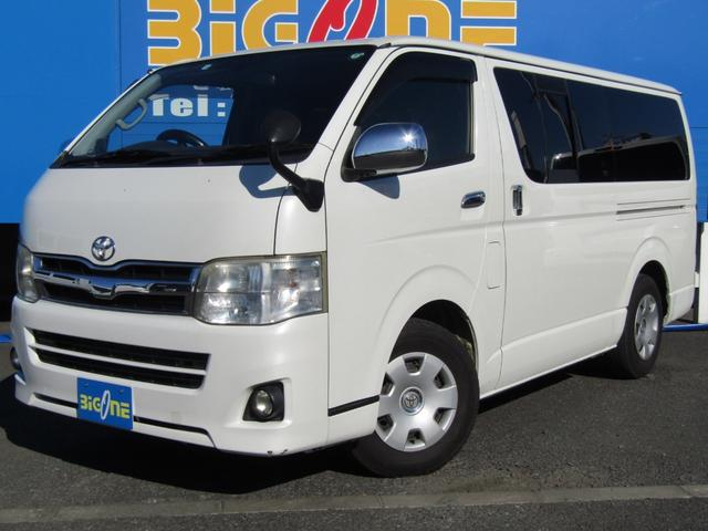 ハイエースバン ロングスーパーGL 純正ナビゲーション フルセグテレビ ブルートゥース バックカメラ ETC HIDヘッドライト 両側スライドドア キーレスエントリー(9枚目)