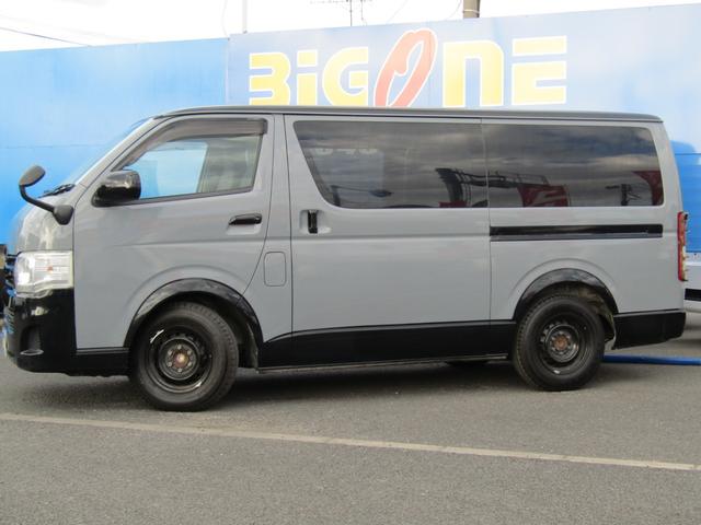 ハイエースバン ロングDX GLパッケージ 社外ナビゲーション フルセグテレビ ブルートゥース ETC 両側スライドドア 6人乗り キーレスエントリー オールペイント(7枚目)
