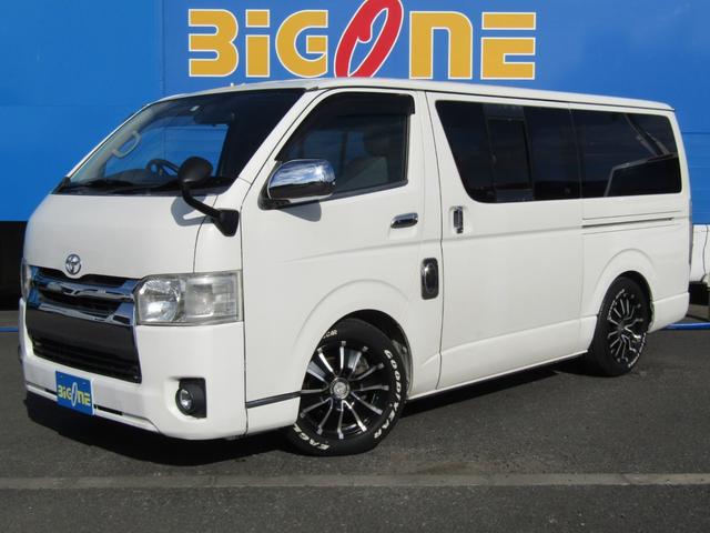 ハイエースバン ロングスーパーGL 4型フェイス 純正ナビゲーション フルセグテレビ バックカメラ 社外アルミホイール 両側スライドドア 電動格納ミラー キーレスエントリー(9枚目)