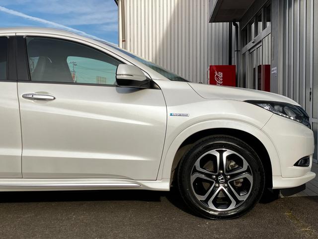 ヴェゼル ハイブリッドＺ・ホンダセンシング　純正メモリーナビ、シートヒーター、純正エンジンスターター、電動パーキング、オートクルーズ、ＬＥＤヘッドライト、オートライトー、レーンキープアシスト、バックカメラ、ＥＴＣ、ワンオーナー車（13枚目）