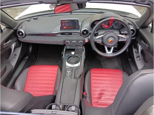 アバルト１２４ スパイダー ベースグレード　ドライブレコーダー　ＥＴＣ　バックカメラ　ナビ　ＴＶ　クリアランスソナー　オートクルーズコントロール　ＭＴ　オートライト　キーレスエントリー　シートヒーター　アルミホイール　盗難防止システム　ＡＢＳ（2枚目）