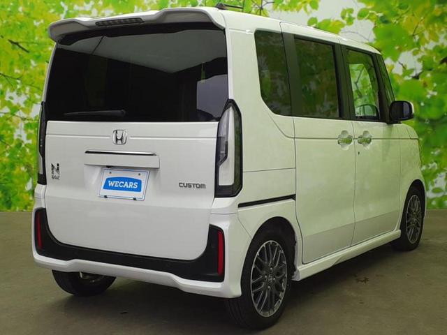 Ｎ－ＢＯＸカスタム ターボ　純正　９インチ　ナビ／ホンダセンシング／両側電動スライドドア／シートヒーター／車線逸脱防止支援システム／パーキングアシスト　バックガイド／ドライブレコーダー　前後／ヘッドランプ　ＬＥＤ　ターボ　禁煙車（3枚目）