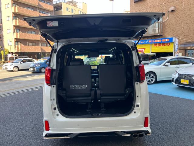 アルファードハイブリッド Ｓ　タイプゴールドＩＩ　モデリスタフルエアロ／ＢＳＭ／デジタルインナーミラー／ツインサンルーフ／後席モニター／三眼ＬＥＤ／ＴＲＤブレースセット／２０２５レグノＧＲ－Ｘ３／スマートキー×２（34枚目）