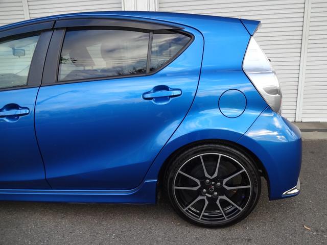 アクア G G’s 純正ナビ CD DVD フルセグ Bluetooth バックカメラ スマートキー プッシュスタート オートエアコン 電動格納ミラー LEDヘッドライト G’S専用17インチアルミ(21枚目)