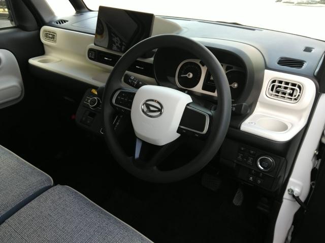 ムーヴキャンバス ストライプスＧ　両側電動スライド　キーレス　フルセグ　ナビ＆ＴＶ　アイドリングストップ　エアバッグ　オートマ　フル装備　助手席エアバッグ　衝突被害軽減システム　バックカメラ　スマートキー　横滑り防止機能（2枚目）