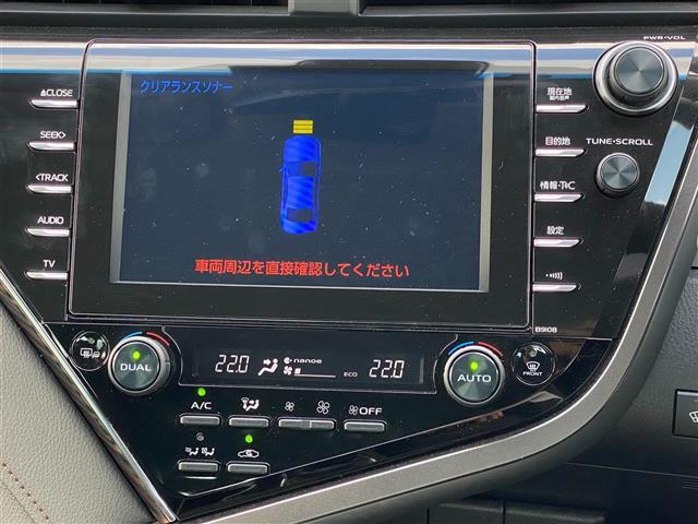 カムリ Ｇレザーパッケージ　純正９型ナビ（Ｂｌｕｅｔｏｏｔｈ，バックカメラ，フルセグＴＶ）　パワーバックドア　レーダークルーズコントロール　横滑り防止装置　盗難防止装置　カーテンエアバッグ　オートマチックハイビーム　禁煙車（11枚目）
