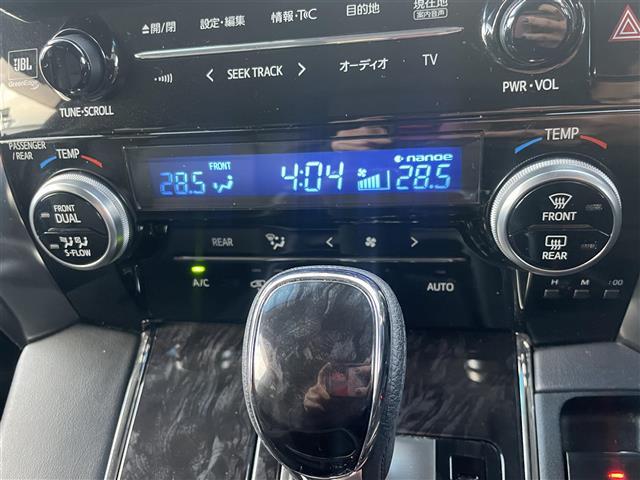 アルファードハイブリッド ＳＲ　サイドリフトアップ　純正９型ナビ　ＪＢＬサウンド　後席モニター　ＤＶＤ再生　フルセグ　ＢＴ　黒レザーシート　バックカメラ　ＥＴＣ２．０　両側パワースライド　前後ドラレコ　クルーズコントロール　　助手席／２列目オットマン（15枚目）