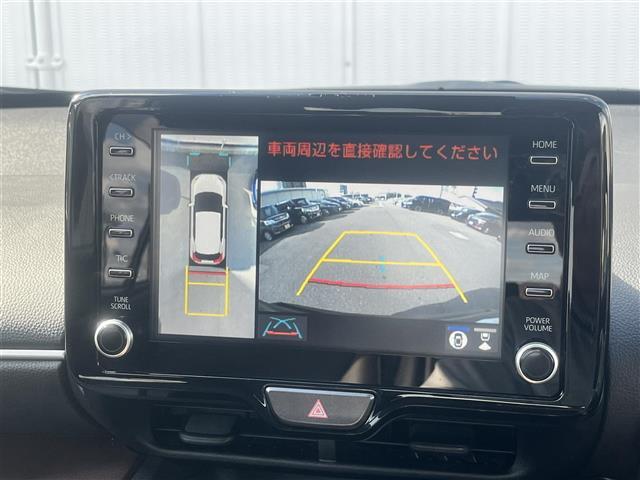 ヤリスクロス ハイブリッドＺ　純正ディスプレイオーディオ　フルセグＴＶ　Ｂｌｕｅｔｏｏｔｈ　全方位カメラ　ビルトインＥＴＣ　前方ドラレコ　レーダークルコン　オートハイビーム　パワーバックドア　前席シートヒーター　運転席パワーシート（4枚目）