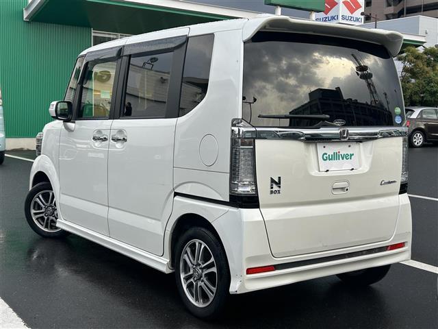 Ｎ－ＢＯＸカスタム Ｇ　ＳＳパッケージ　社外メモリナビ　フルセグ　ＤＶＤ再生　Ｂｌｕｅｔｏｏｔｈ　バックカメラ　ビルトインＥＴＣ　両側パワスラ　アイドリングストップ　シートーヒーター　スマートキ　純正ＨＩＤライト　純正１４ＡＷ（43枚目）