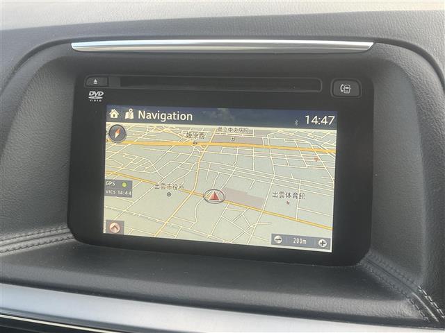 CX-5 25S Lパッケージ 純正SDナビ 地デジ Bluetooth DVD再生 バックカメラ ETC ACC BSM レーンアシスト レザーシート Sヒーター 電動パーキングブレーキ スマートキー LEDライト 純正17AW(3枚目)