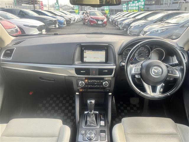 CX-5 25S Lパッケージ 純正SDナビ 地デジ Bluetooth DVD再生 バックカメラ ETC ACC BSM レーンアシスト レザーシート Sヒーター 電動パーキングブレーキ スマートキー LEDライト 純正17AW(42枚目)
