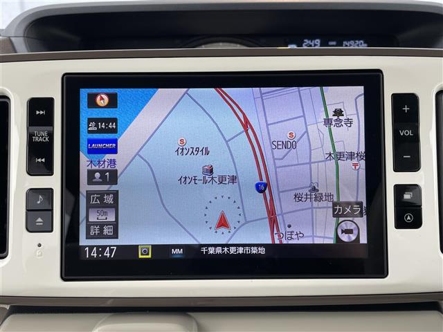ムーヴキャンバス Ｇメイクアップリミテッド　ＳＡＩＩＩ　衝突軽減ブレーキ　全方位カメラ　両側パワースライドドア　純正８インチＳＤナビ　フルセグＴＶ　ＨＤＭＩ　Ｂｌｕｅｔｏｏｔｈ　ＬＥＤヘッドライト　オートハイビーム　プッシュスタート　スマートキー（2枚目）