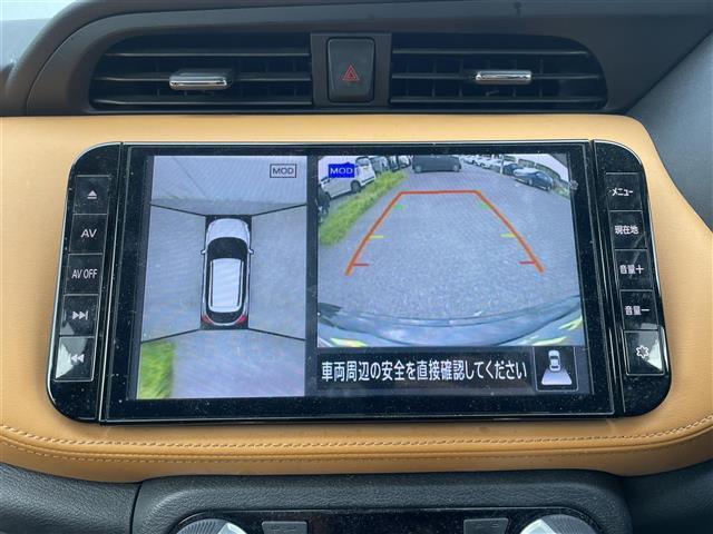 キックス X ツートーンインテリアエディション プロパイロット 衝突軽減ブレーキ 全方位カメラ インテリジェントルームミラー 純正9インチSDナビ フルセグTV ルーフレール LEDヘッドライト オートライト 純正17インチアルミホイール(3枚目)