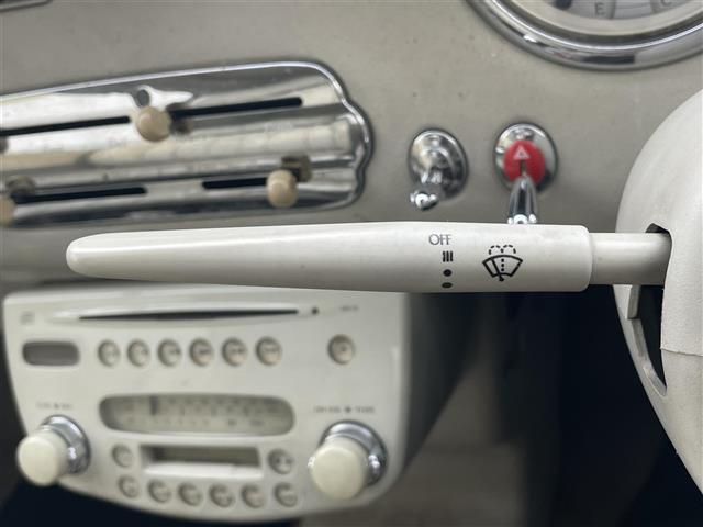 フィガロ ベースグレード フルオープントップ ターボ ハロゲン 本革シート AC パワーステアリング パワーウィンドウ CD(4枚目)