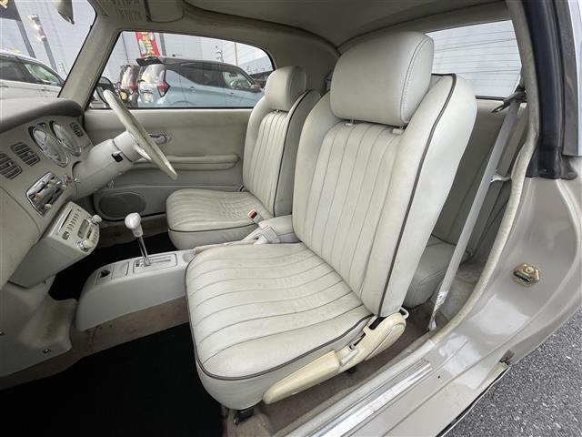 フィガロ ベースグレード フルオープントップ ターボ ハロゲン 本革シート AC パワーステアリング パワーウィンドウ CD(26枚目)