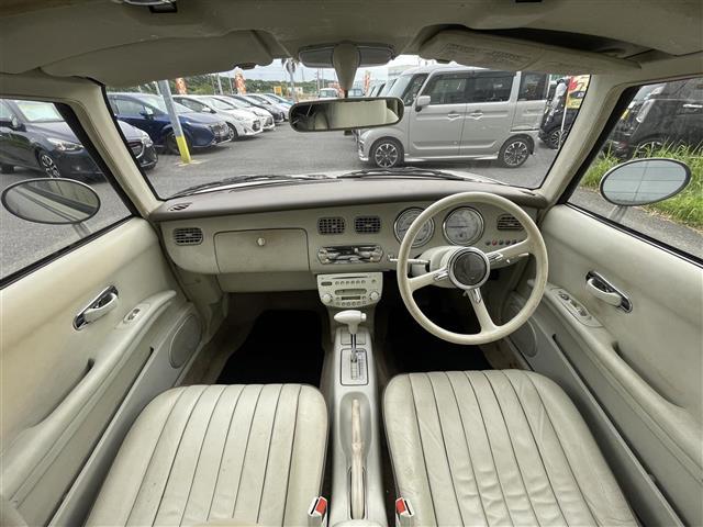 フィガロ ベースグレード フルオープントップ ターボ ハロゲン 本革シート AC パワーステアリング パワーウィンドウ CD(42枚目)