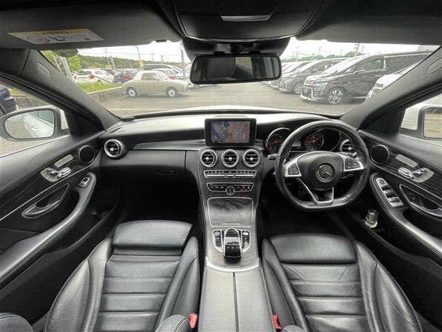 Cクラス C200アバンギャルド AMGライン レザーエクスクルーシブPKG 前後ソナー/BSM 純正ナビ バックカメラ ヘッドアップディスプレイ ETC パドルシフト レザーシート パワーシート シートヒーター LEDヘッドライト フォグライト(42枚目)