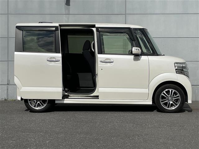 Ｎ－ＢＯＸカスタム Ｇ・Ｌパッケージ　社外ナビ　バックカメラ　ＥＴＣ　ステアリングスイッチ　パワースライドドア　ＨＩＤヘッドライト　オートライト　スマートキー　プッシュスタート　フロアマット　純正１４インチＡＷ（35枚目）