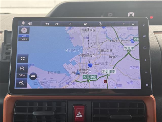 タント ファンクロスターボ　スマートアシスト／前後ソナー　１０インチ純正ナビ　全方位カメラ　ステアリングスイッチ　ＥＴＣ　両側パワスラ　シートヒーター　ルーフレール　ＬＥＤヘッドライト　オートライト　フォグライト　スマートキー（2枚目）