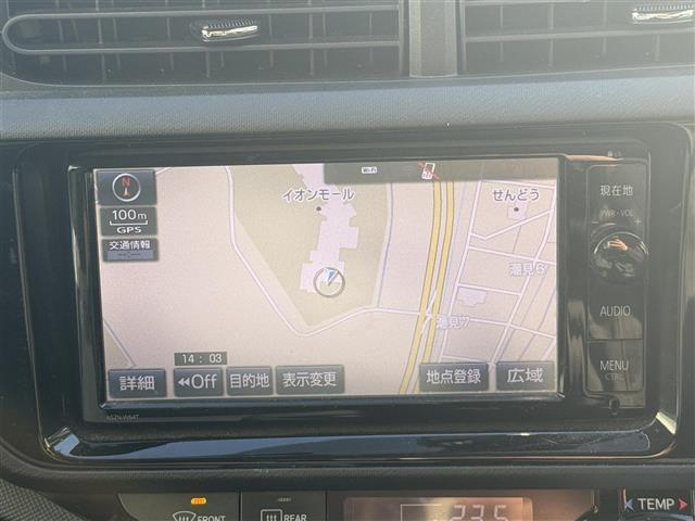 アクア Ｓ　純正ナビ（ＦＭ／ＡＭ／ＣＤ／ＤＶＤ／ＢＴ）　フルセグＴＶ　バックカメラ　前席シートヒーター　オートライト　ビルトインＥＴＣ　プッシュスタート　スマートキー　ハロゲンライト　アイドリングストップ（2枚目）