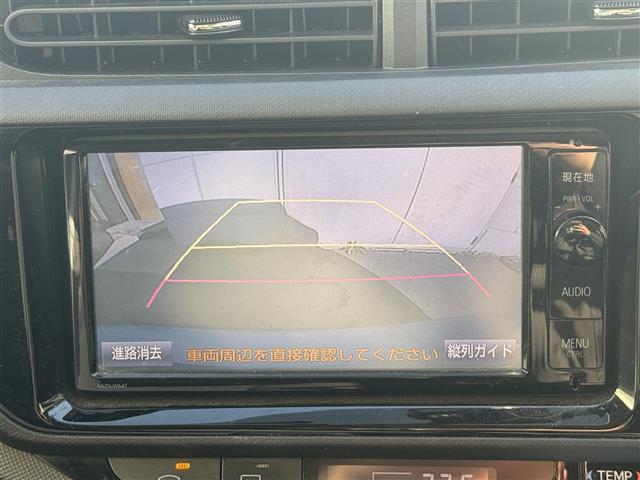 アクア Ｓ　純正ナビ（ＦＭ／ＡＭ／ＣＤ／ＤＶＤ／ＢＴ）　フルセグＴＶ　バックカメラ　前席シートヒーター　オートライト　ビルトインＥＴＣ　プッシュスタート　スマートキー　ハロゲンライト　アイドリングストップ（3枚目）