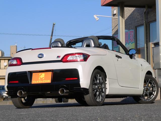 コペン GR スポーツ 5MT GRフルエアロ COPEN×HKSスポーツマフラー スリットローター パワードライブ トランクバー 専用レカロ&BBS16アルミ 純正ナビ 地デジ BT ETC シートヒータ スマキー 禁煙車(6枚目)