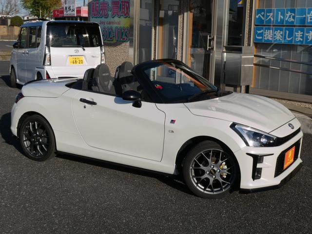 コペン GR スポーツ 5MT GRフルエアロ COPEN×HKSスポーツマフラー スリットローター パワードライブ トランクバー 専用レカロ&BBS16アルミ 純正ナビ 地デジ BT ETC シートヒータ スマキー 禁煙車(7枚目)