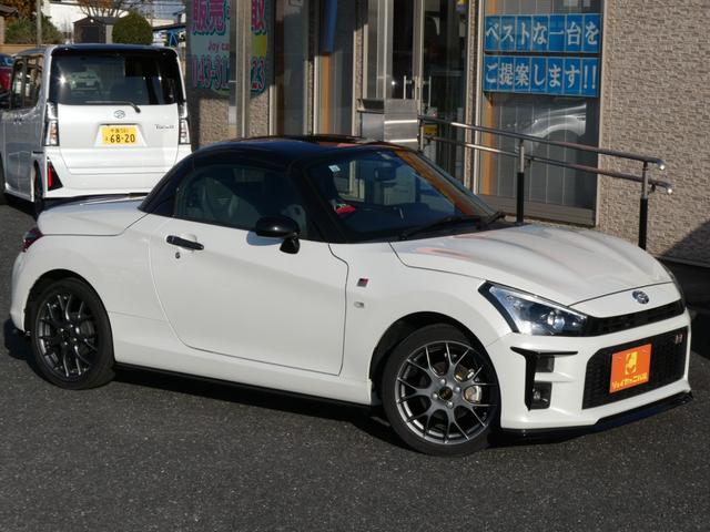 コペン GR スポーツ 5MT GRフルエアロ COPEN×HKSスポーツマフラー スリットローター パワードライブ トランクバー 専用レカロ&BBS16アルミ 純正ナビ 地デジ BT ETC シートヒータ スマキー 禁煙車(8枚目)