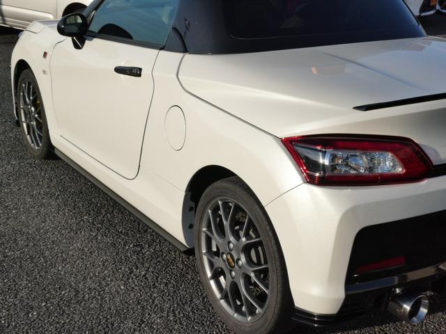 コペン GR スポーツ 5MT GRフルエアロ COPEN×HKSスポーツマフラー スリットローター パワードライブ トランクバー 専用レカロ&BBS16アルミ 純正ナビ 地デジ BT ETC シートヒータ スマキー 禁煙車(70枚目)