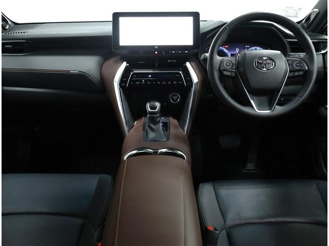 ハリアーハイブリッド Z レザーパッケージ トヨタ認定中古車・衝突軽減ブレーキ・誤発信抑制・先進ライト・ブラインドスポットモニター・ワンオーナー・パノラミックビューモニター・フルエアロ・LEDヘッドライト・ETC・ドライブレコーダー(3枚目)