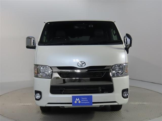 ハイエースバン スーパーGL ダークプライムII ワンオーナー 衝突被害軽減ブレーキ ペダル踏み間違え急発進抑制装置 車線逸脱警報 先進ライト Tコネクトナビ パノラミックビューモニター DVD再生 フルセグテレビ 後席モニター ドライブレコーダー(5枚目)