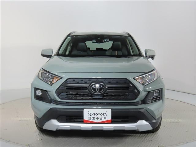RAV4 アドベンチャー トヨタ認定中古車 ワンオーナー 衝突被害軽減ブレーキ ペダル踏み間違え急発進抑制装置 ブラインドスポットモニター 車線逸脱警報 先進ライト Tコネクトナビ DVD再生 ドライブレコーダー ETC(5枚目)