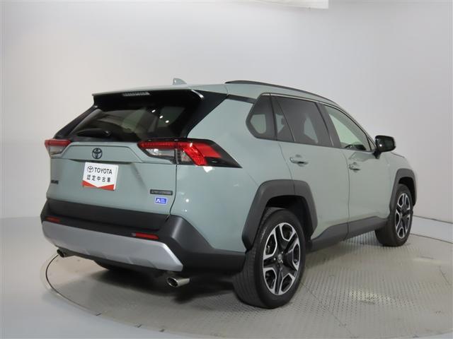 RAV4 アドベンチャー トヨタ認定中古車 ワンオーナー 衝突被害軽減ブレーキ ペダル踏み間違え急発進抑制装置 ブラインドスポットモニター 車線逸脱警報 先進ライト Tコネクトナビ DVD再生 ドライブレコーダー ETC(14枚目)
