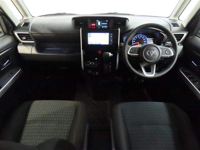 ルーミー カスタムG トヨタ認定中古車 ワンオーナー 衝突被害軽減ブレーキ ペダル踏み間違え急発進抑制装置 車線逸脱警報 先進ライト Tコネクトナビ パノラミックビューモニター DVD再生 フルセグテレビ ETC(3枚目)